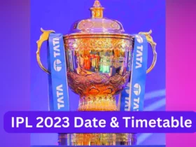 IPL 2023 Date & Timetable