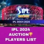 IPL Auction 2024 Players list